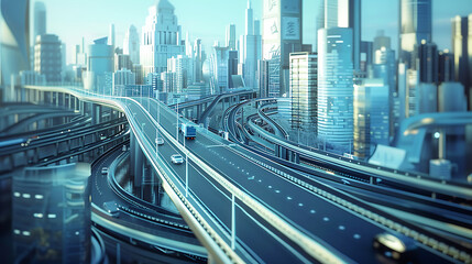 Fototapeta premium road in the city