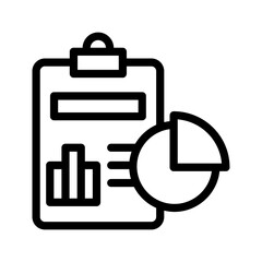 23 report line icon illustration vector graphic
