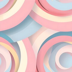 Obraz premium Abstract Pastel Circle Background Pattern.