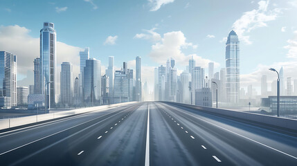 Fototapeta premium road in the city