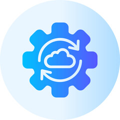 refresh data gradient icon