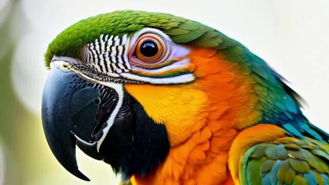 close up of parrot footage