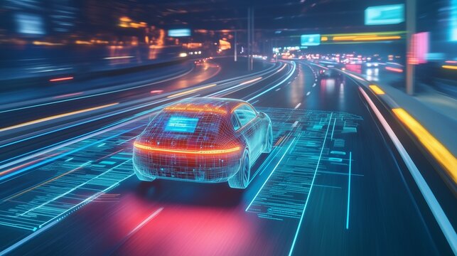 autonomous vehicle using V2X technology	
