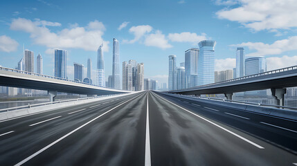 Obraz premium road in the city