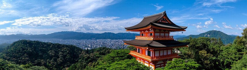 Obraz premium Exploring the ancient city of Kyoto, Japan