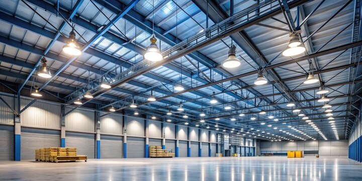Architectural High-Bay Lighting: Industrial spaces, high ceilings, intense illumination