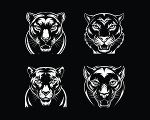 panther minimalist silhouette.