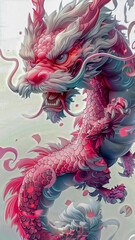 Obraz premium Chinese dragon in flight