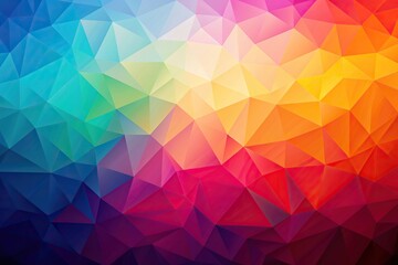 Obraz premium Abstract colorful geometric polygonal background with gradient triangles framing, triangles, illustration, trendy, creativity, creative,geometric, pattern, backdrop, shapes, colorful, art