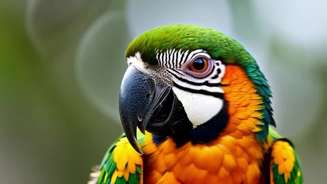 close up of parrot footage
