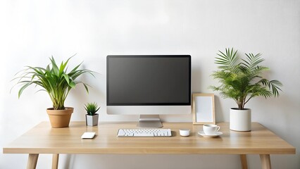 A Clean and Modern Workspace for Customer Service Excellence  AI Generated