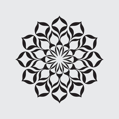 new stylish flower mandala design