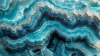 Turquoise Geode Layers. Vivid mineral bands form abstract patterns.