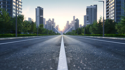 Fototapeta premium road in the city