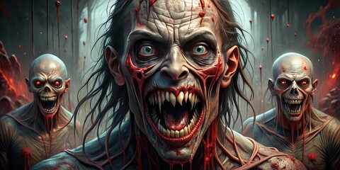 Bloodcurdling Nightmare: Terrifying, chilling, gore, sinister, nightmare