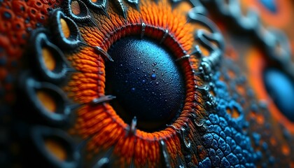 close up of a eye