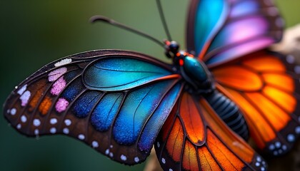 Fine Scales on Butterfly Wing: Capturing Intricate Patterns and Symmetry