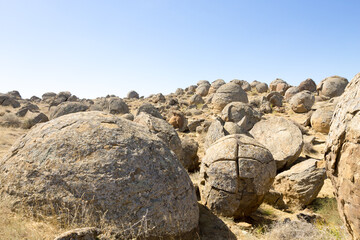 Valley of the spheres, Torysh, Mangystau region, Kazakhstan