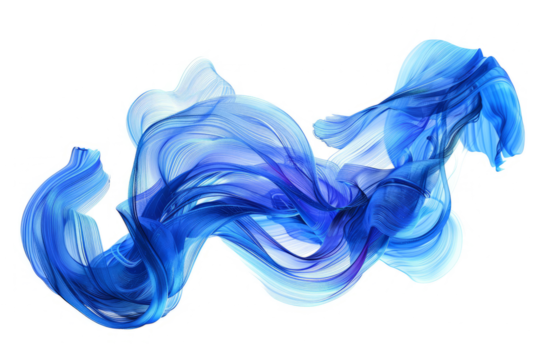 Cerulean threads of luminescence fusing to form a transfixing