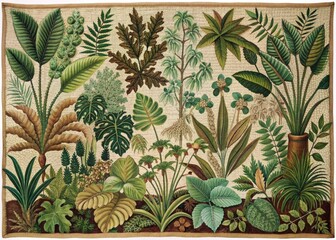 Obraz premium Botanical Sequestration Tapestry: Natural, Organic, Verdant, Brown, Harmonious