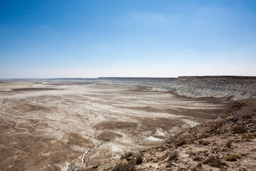 Mangystau desertic landscape, Kazakhstan desolate panorama