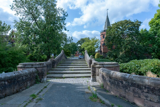 Dell Bridge in Port Sunlight, Birkenhead, Wirral, UK