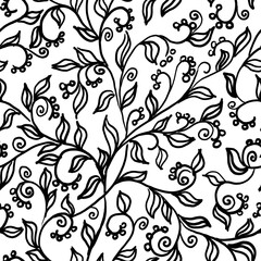 seamless floral pattern with flowers