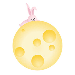 Mooncake and Rabbit Moon illustration