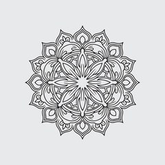 new stylish flower mandala design