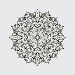 new stylish flower mandala design