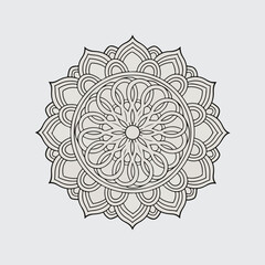 new stylish flower mandala design
