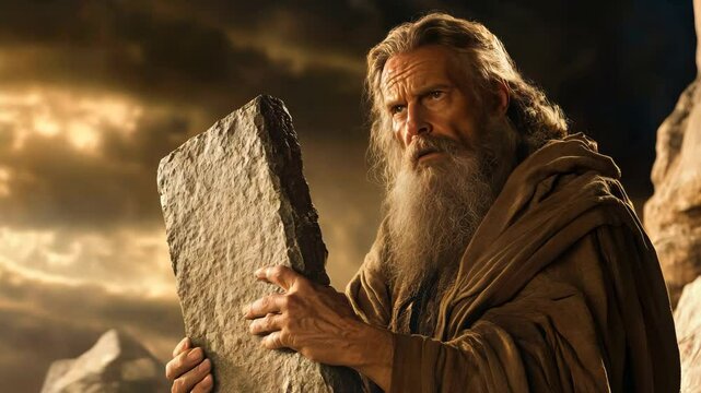 Moses Holding the Stone Tablets