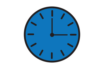 Set of clock icons. Clock, time.