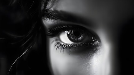 Black and White: Stylish Feminine Image for Wallpaper Background as a Graphic Resource