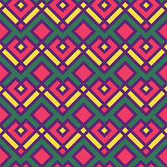 Vector geometric ornament in ethnic style. Abstract seamless pattern with EPS 10.Simple modern background texture. Repeat geo design