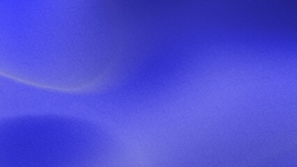 Abstract background Flat style. Freeform blue gradient color background with defocused blur grainy noise effects. Light and dark blue colors copy space 