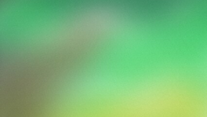 Abstract background Flat style. Freeform blue gradient color background with defocused blur grainy noise effects. Light and dark green colors copy space 