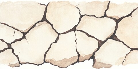 Obraz premium A textured background featuring cracked and weathered stone, ideal for nature-themed designs and artistic projects.