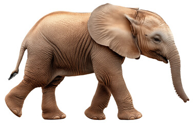 Obraz premium PNG Baby elephant walking
