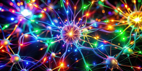 Chromatic Synapse: Multicolored LED lights, vibrant patterns, dynamic illumination