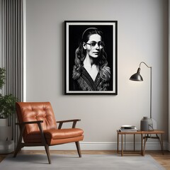 interior of a room. modern living room with furniture. modern interior design. modern living room. modern living room interior design with sofa and paintings.