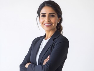 Professional Businesswoman Posing for Portrait