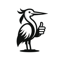 Heron cartoon