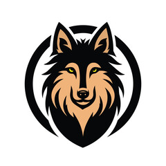 Wolf head mascot