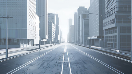 Fototapeta premium road in the city