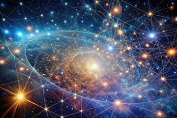 Obraz premium - Concept: The interconnectedness of the universe, stardust as fabric