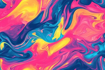 Fototapeta premium Abstract Swirling Liquid Background in Vibrant Colors.