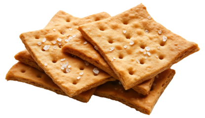 PNG Stack of salted crackers