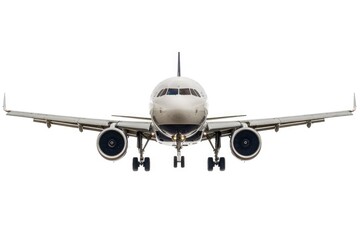 Fototapeta premium A large commercial jet liner soaring through a clear blue sky