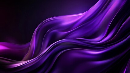 Obraz premium A captivating abstract background featuring flowing, swirling purple fabric. Symbolizing elegance, mystery, luxury, fluidity, and movement.